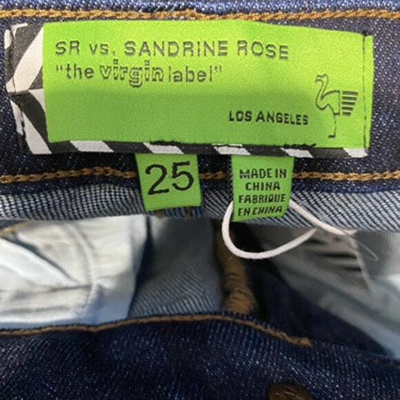 Sandrine Rose Free People Womens Jeans Size 25 Indigo Blue Super Flare - Picture 5 of 7